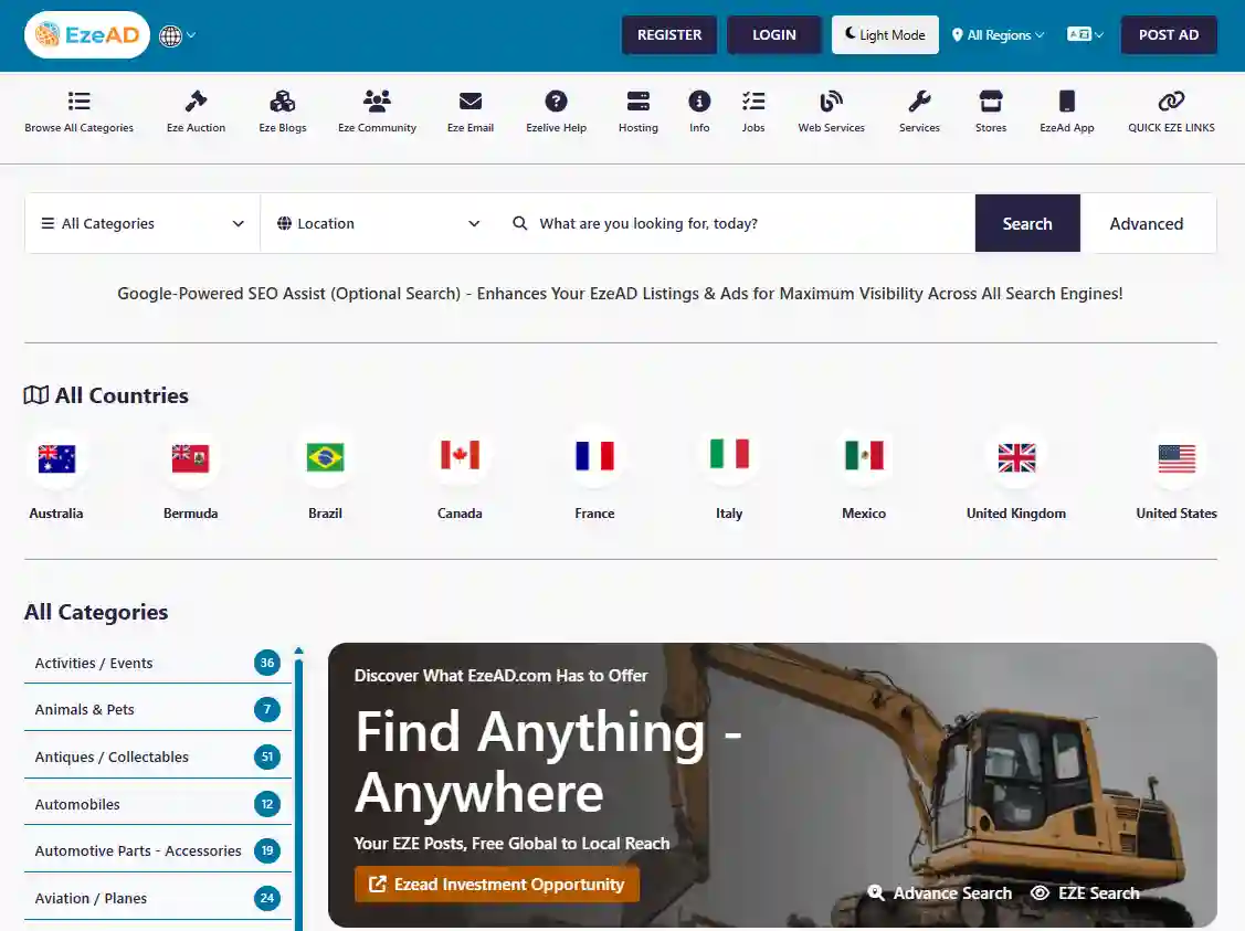 ezead home page