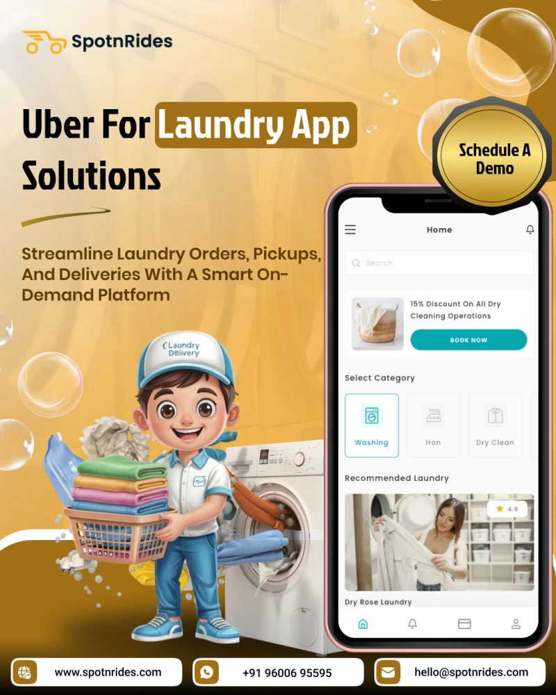 Build Your Uber for Laundry App  Free Demo Fast Launch