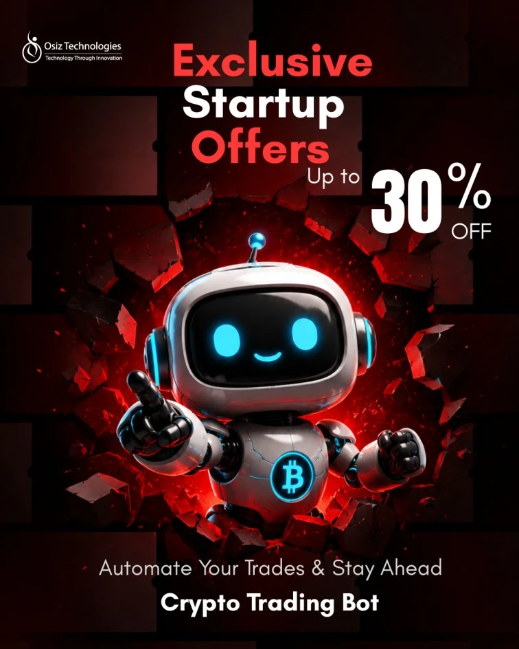Startup Innovation Deal  Enjoy Flat 30 OFF on Crypto Trading Bot Development  Bu