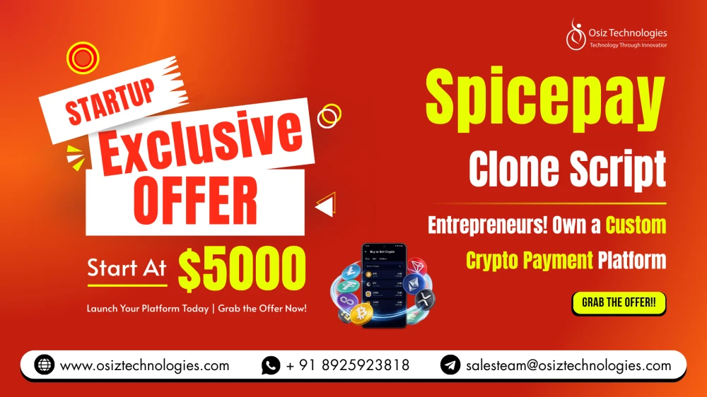 Entrepreneurs Own a Custom Crypto Payment Platform Like Spicepay  Start At 5000