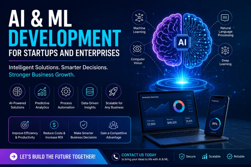 AI and ML Development for Startups and Enterprises