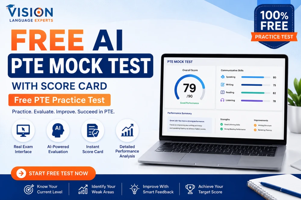 Free AI Pte Mock Test With Score Card Free PTE Practice Test