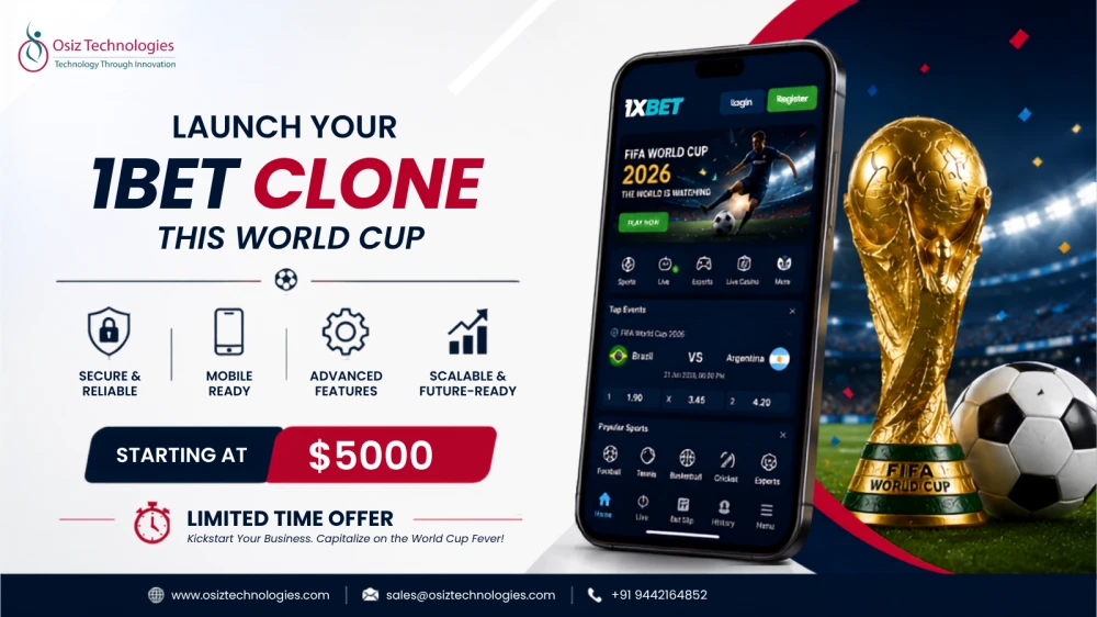FIFA World Cup Special Offer  Launch Your 1xbet Clone Script Starting at 5000