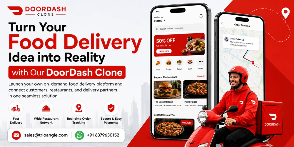 Turn Your Food Delivery Idea into Reality with Our DoorDash Clone