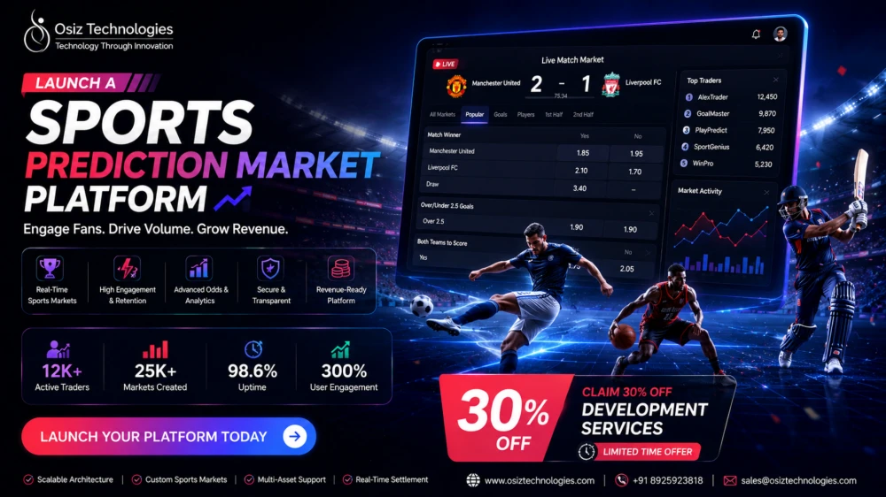 Launch a Sports Prediction Market Platform  Claim 30 Off Development Services