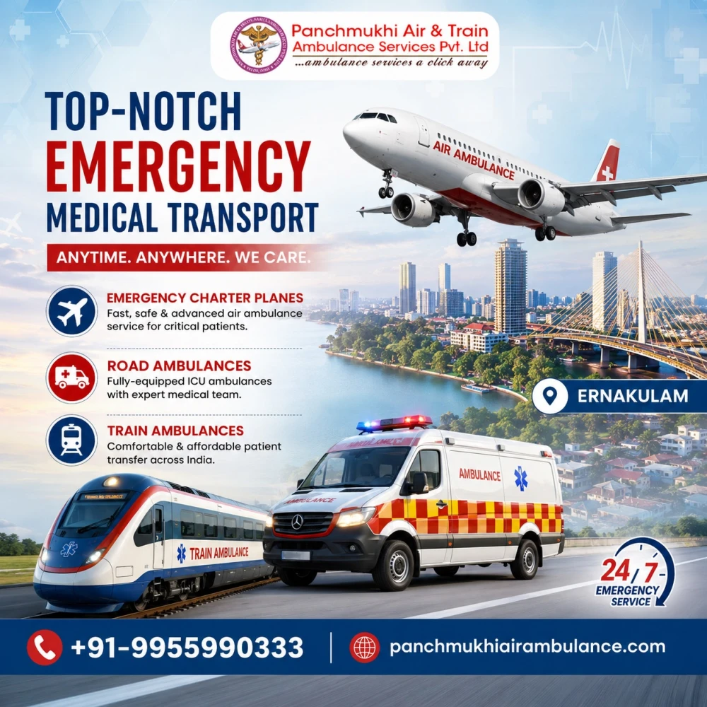 Panchmukhi Air Ambulance in Ernakulam  Swift and Safe Transfers 247