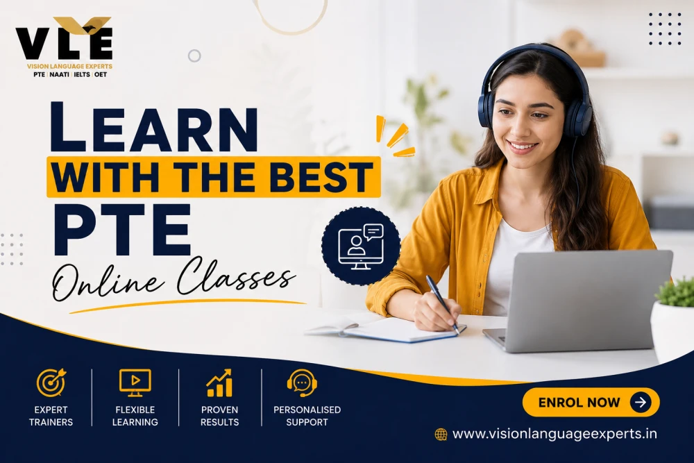 Join the Best PTE Online Classes  Vision Language Experts