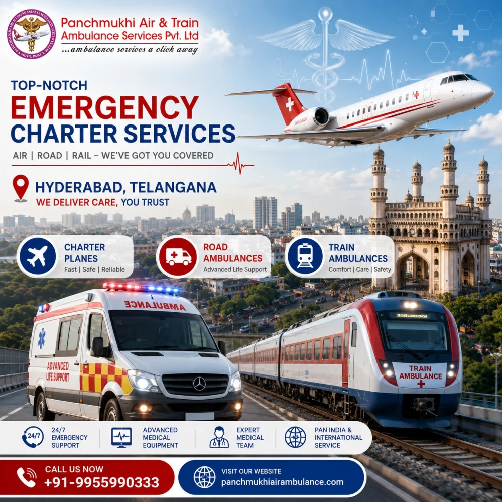Panchmukhi Air and Train Ambulance in Hyderabad Committed to Saving Lives