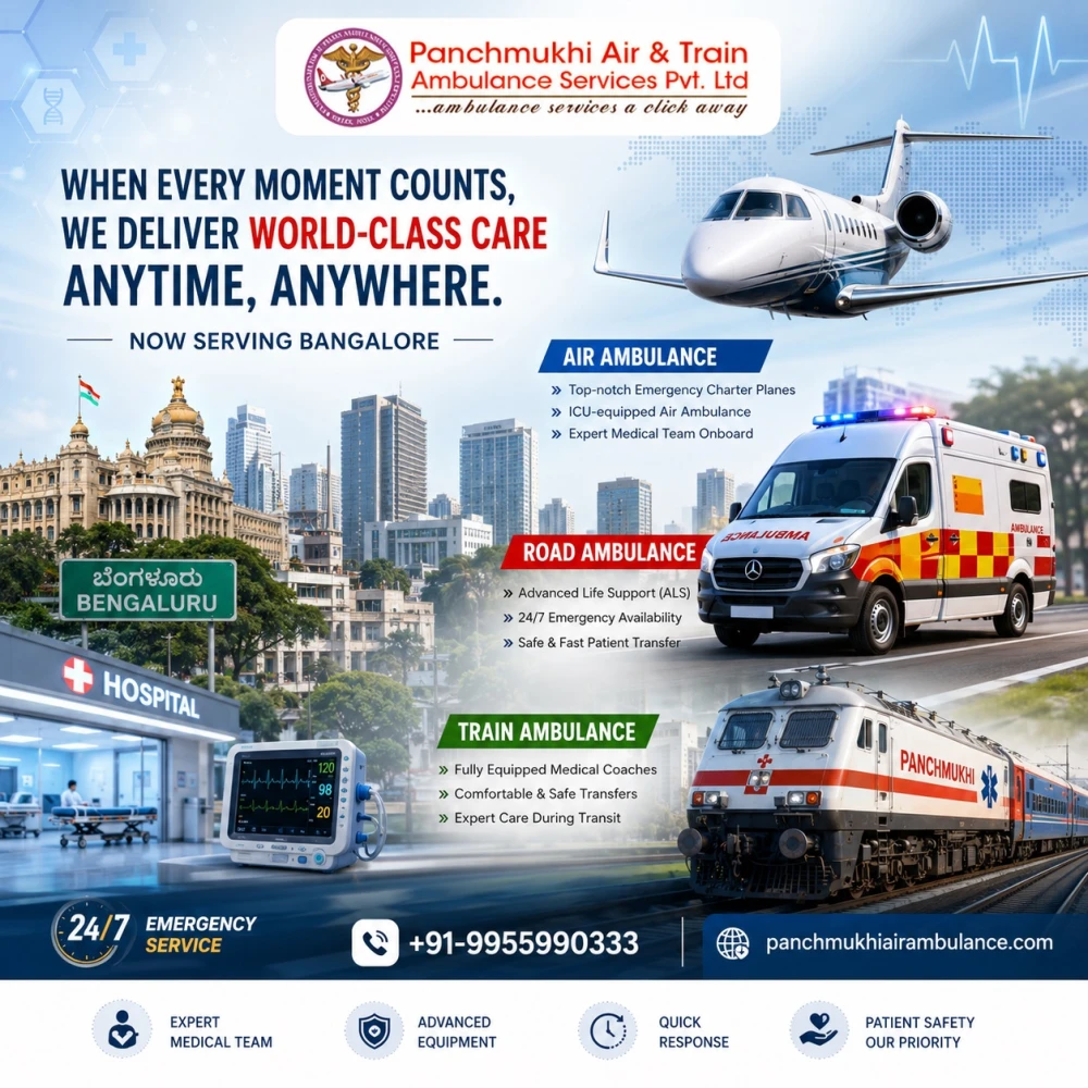 Panchmukhi Best Patient Shifting Ambulance in Bangalore Medical Support You Can