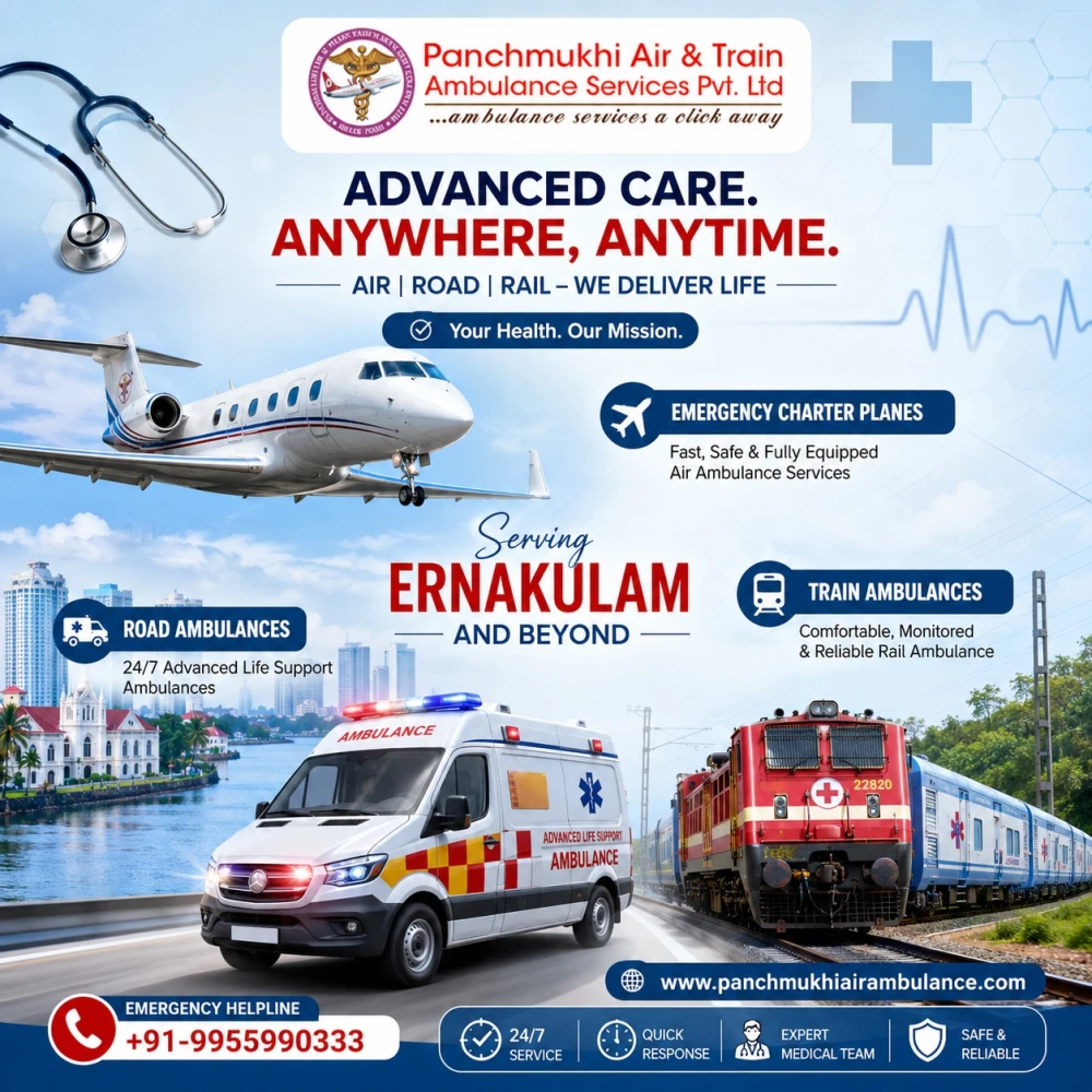 Panchmukhi Emergency Air Ambulance in Ernakulam where Compassion Meets Care