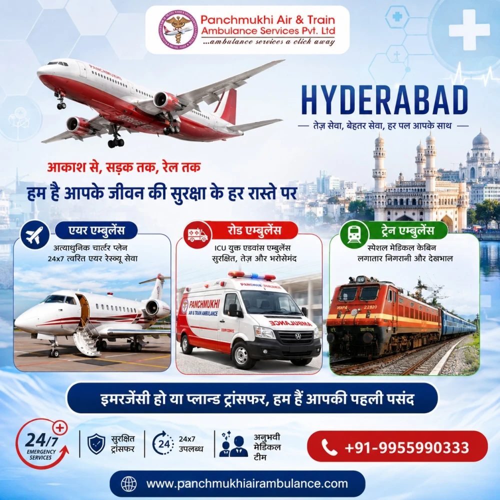 Panchmukhi Low Cost Air Ambulance in Hyderabad Care That Matters During Critical