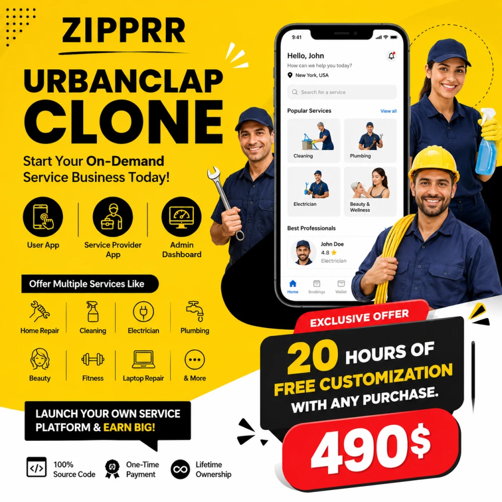 White Label UrbanClap Clone for Home Services Business