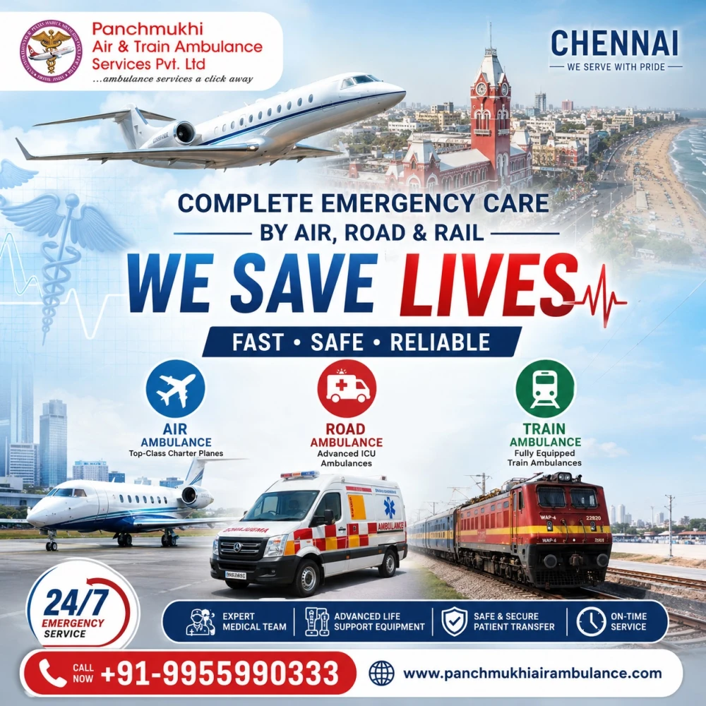 Panchmukhi Air Ambulance Service for a Quick and Efficient Transfer of Your Sick