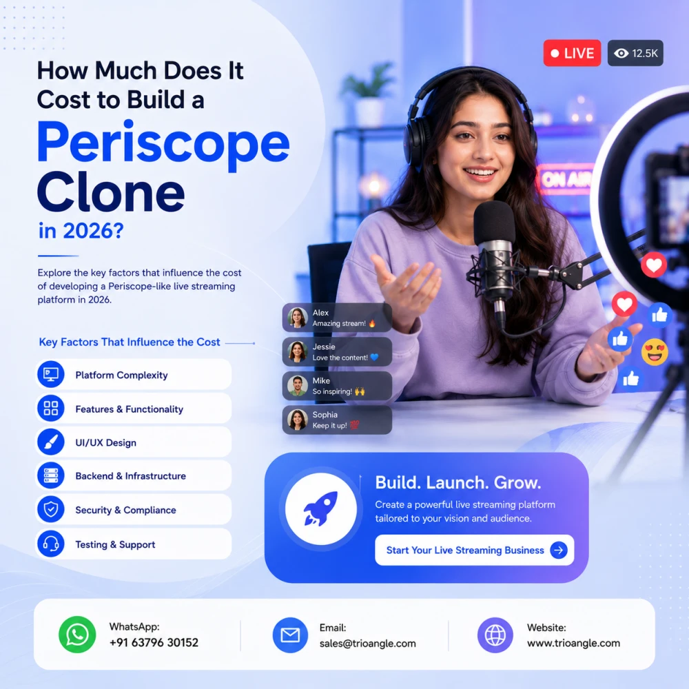 Periscope Clone Script  White Label Live Streaming Solution