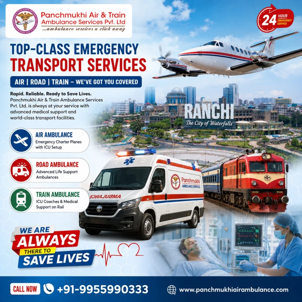 Take Advantage of the Latest Facilities by Choosing Panchmukhi Air Ambulance Ser