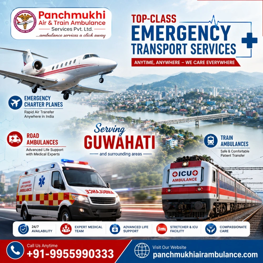 Trust Panchmukhi Air Ambulance Service in Guwahati for Your Safe Medical Transpo