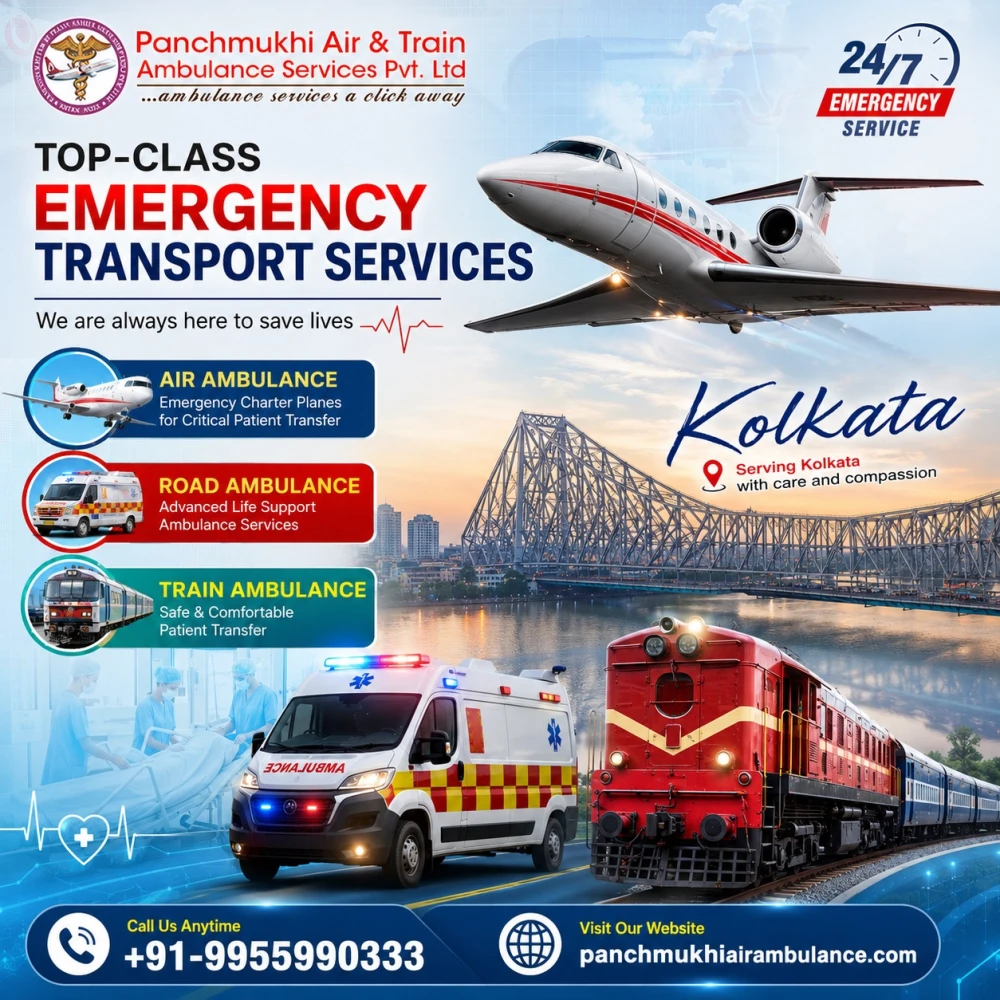 Panchmukhi Air Ambulance Service in Kolkata  Transport Your Patients Safely to T