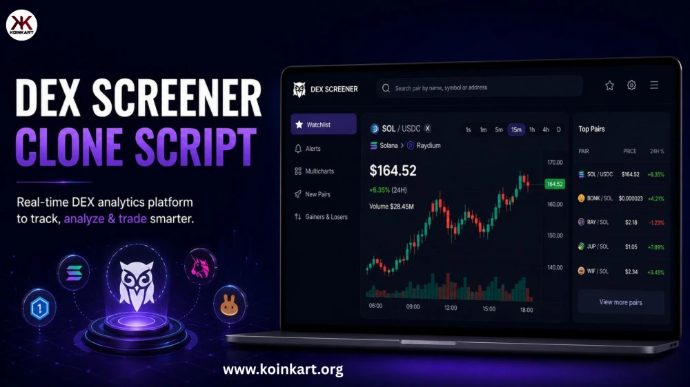RealTime Crypto Market Tracking with DEX Screener Clone Script