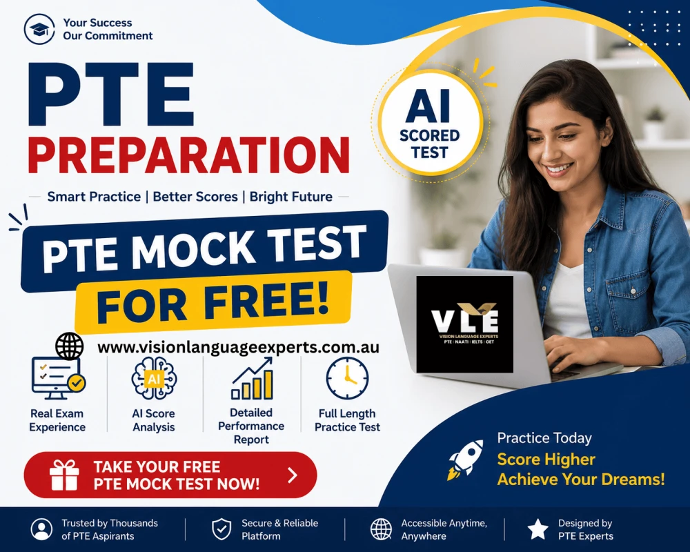 Free PTE Mock Test with Real Exam Experience
