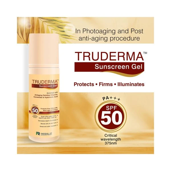 Truderma Sunscreen Gel SPF 50 for Daily Sun Protection  Cureka