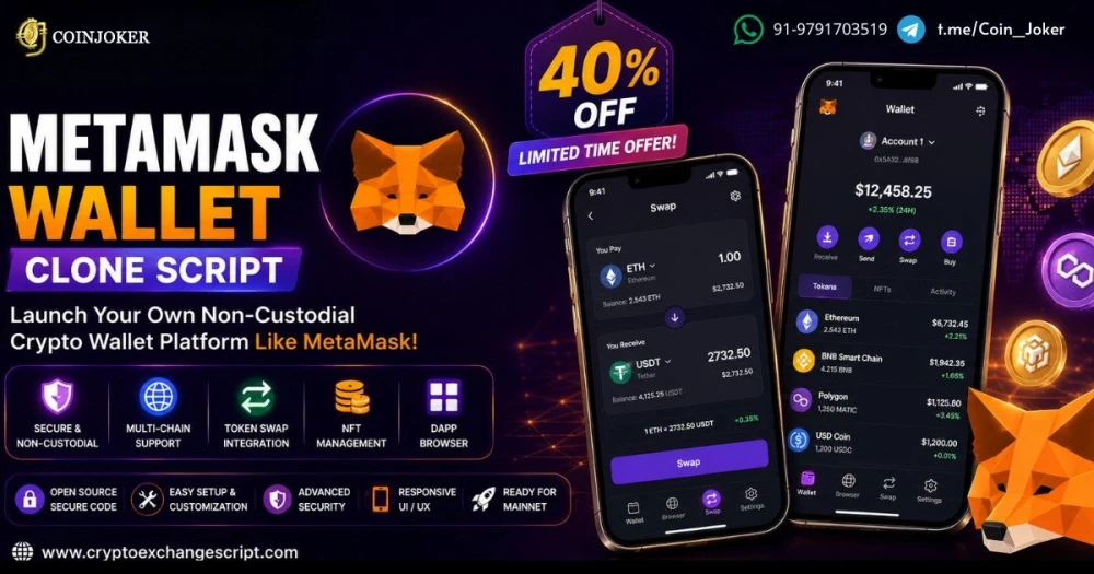 Build an Enterprise Web3 Wallet Ecosystem with MetaMask Wallet Clone Script