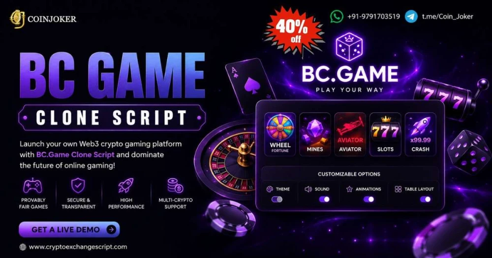 Build a HighPerformance Blockchain Casino with BCGame Clone Script