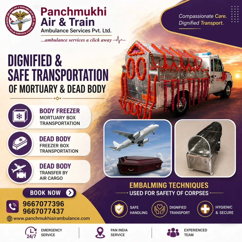 Panchmukhi Mortuary Box Transfer in Hyderabad  Compassionate Funeral Support