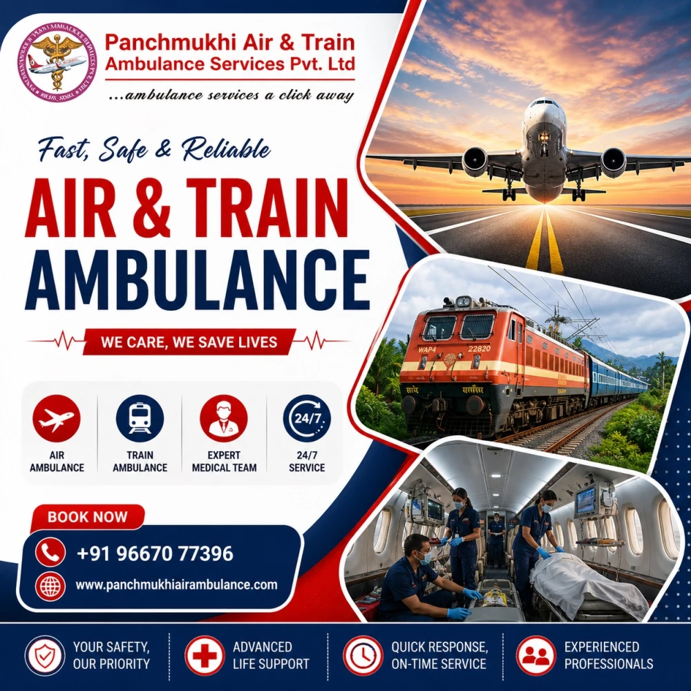 Panchmukhi Hi Tech Train Ambulance in Ranchi Patient Care with High Quality Faci