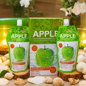 Apple Hair Color Long-Lasting Natural Black & Dark Brown Shades in Pakistan | 03