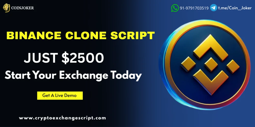 Buy Binance Clone Script Just $2500 Only – Start Your Exchange Today
