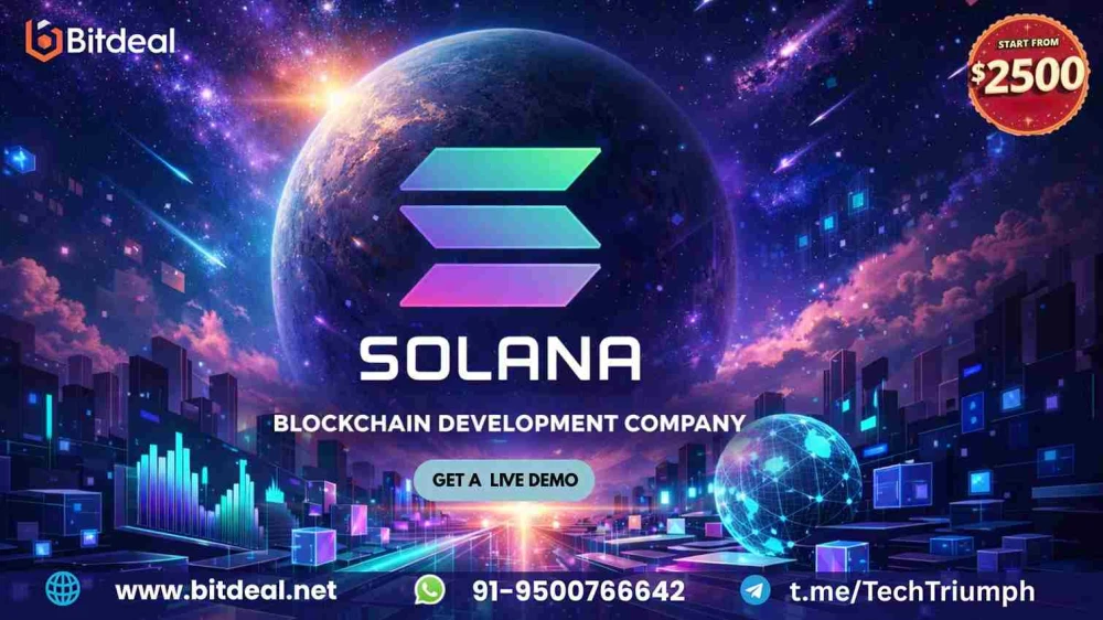 Solana Blockchain Development Built for Speed, Security & Scale – From $2500