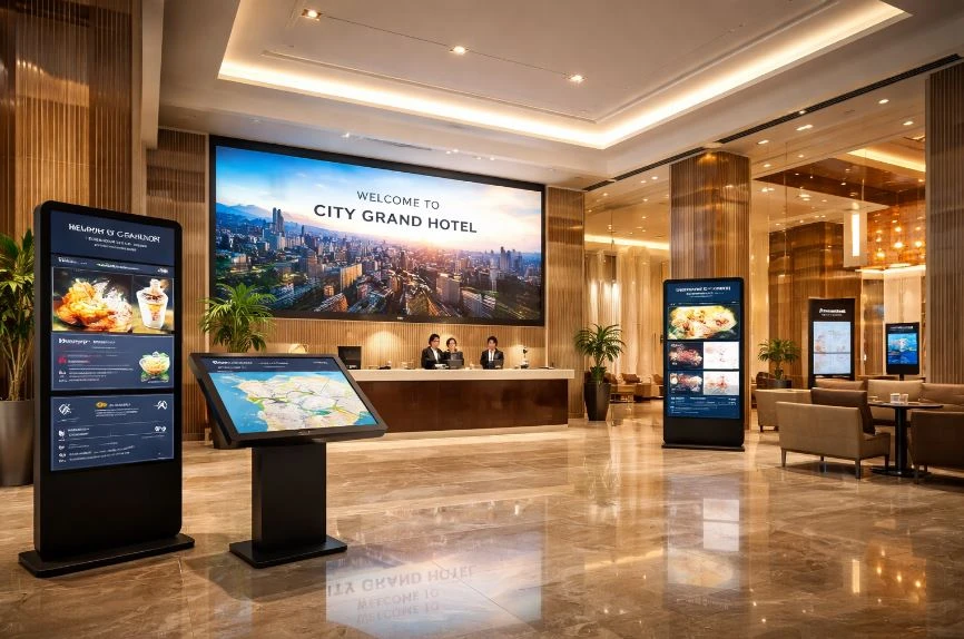 Upgrade Your Hotel with Smart Digital Signage – Purplewave FZE