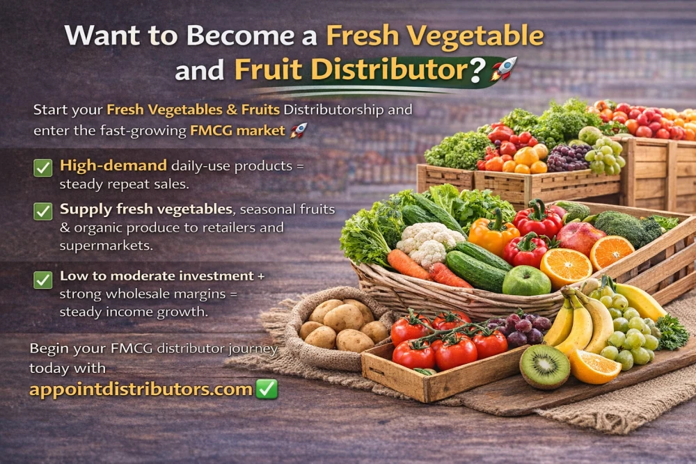 Want to become a fresh vegetable and fruit distributor?