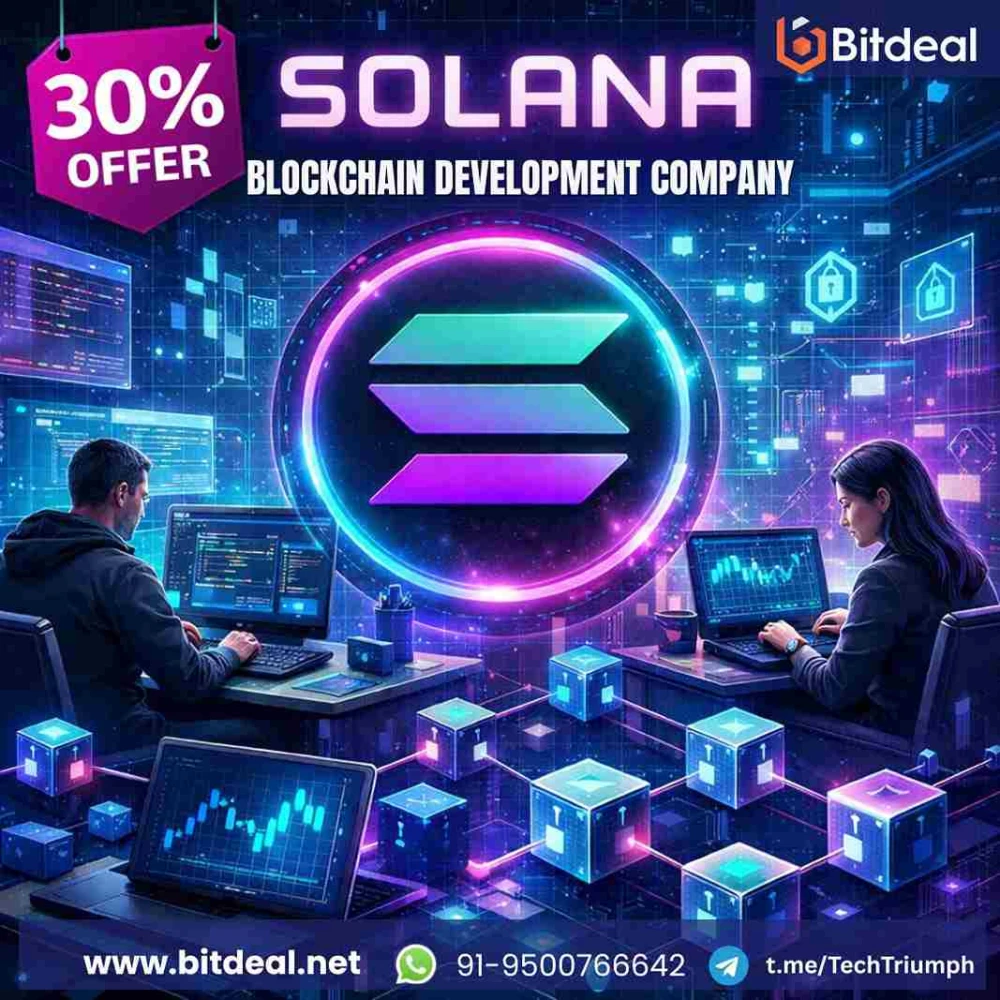Launch Scalable DeFi, NFT & Web3 Apps with Solana Blockchain Development – 30% O