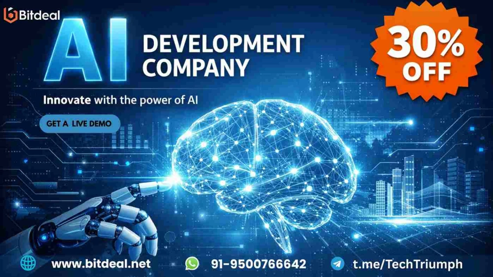 Use AI Development to Automate Your Business and Grow Faster – Get 30% Off