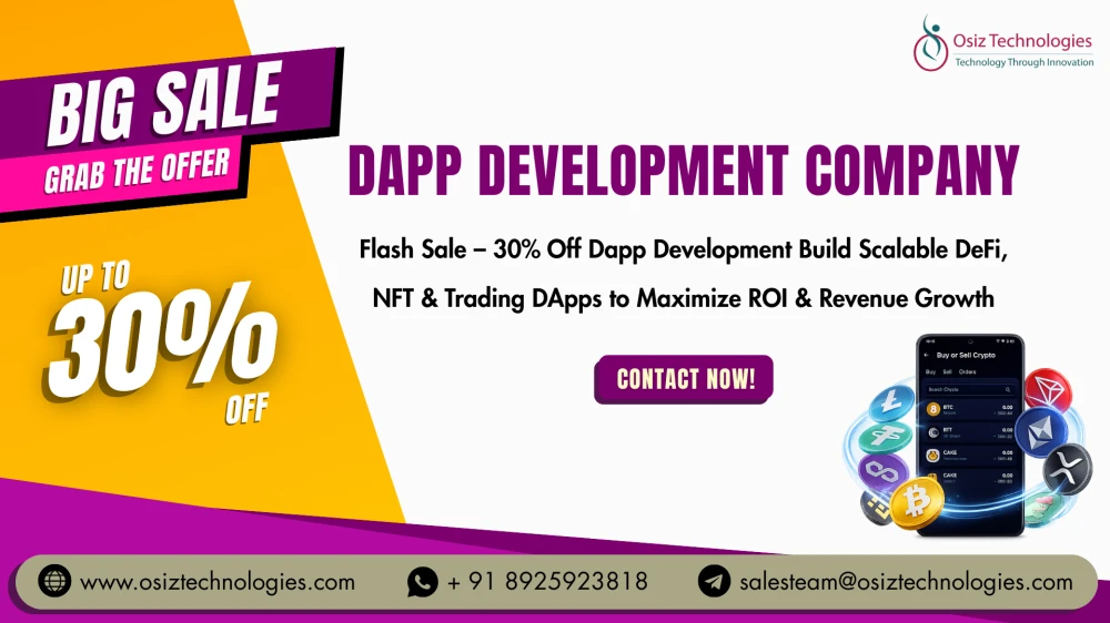 Flash Sale – 30% Off Dapp Development | Build Scalable DeFi, NFT & Trading DApps