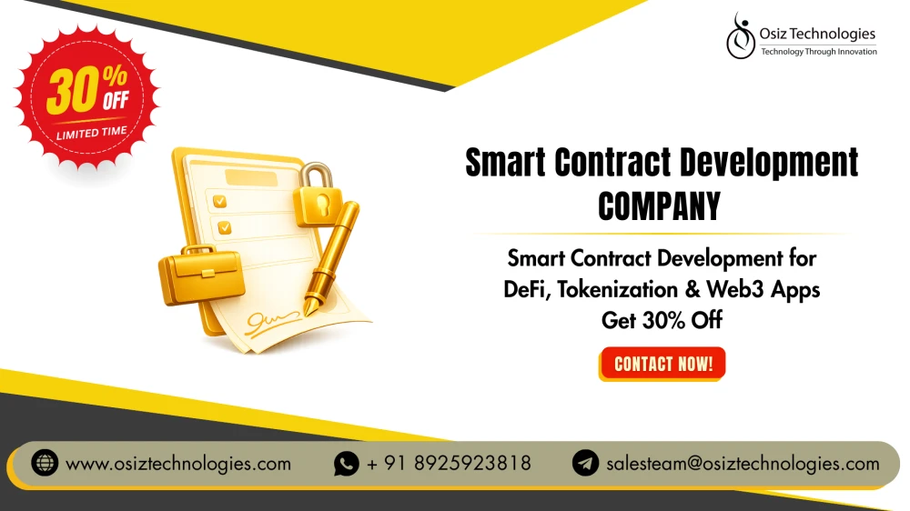 Smart Contract Development for DeFi, Tokenization & Web3 Apps – Get 30% Off
