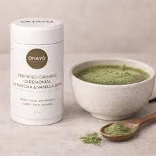 Organic Ceremonial Matcha Vanilla Bean Ohayo Modern Matcha