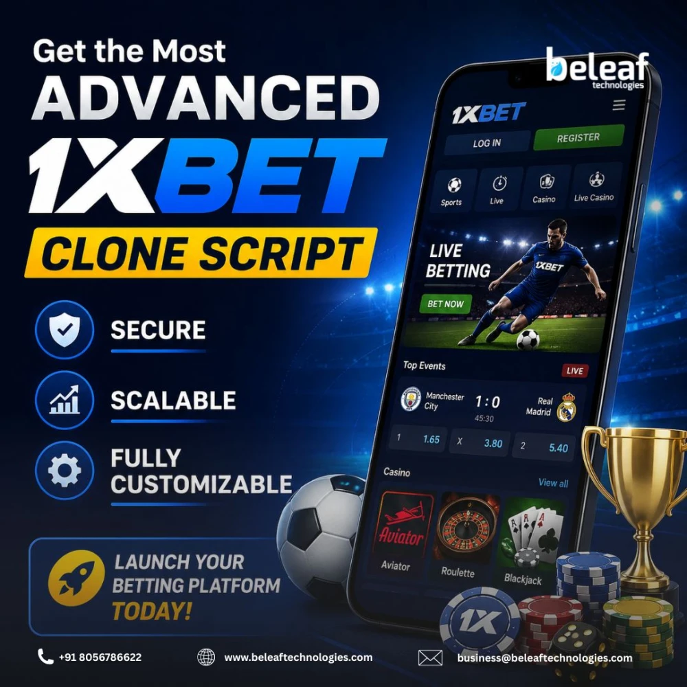 Get the Most Advanced 1xBet Clone Script  Secure Scalable  Fully Customizable