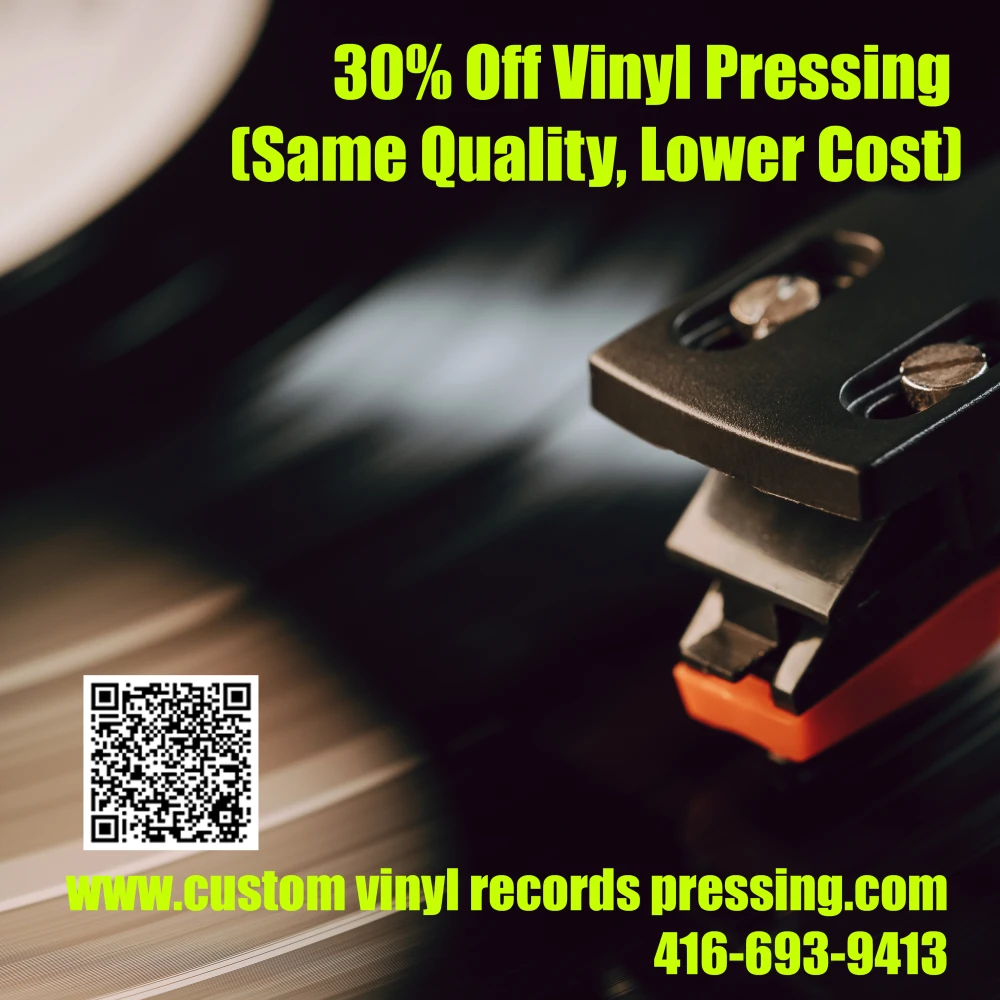 30 Off Vinyl Pressing Same Quality Lower Cost