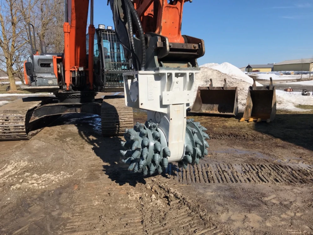 TEREX WS120N HEAVY DUTY DRUM CUTTER LOW HOUR UNIT  EXCELLENT CONDITION  READY FO