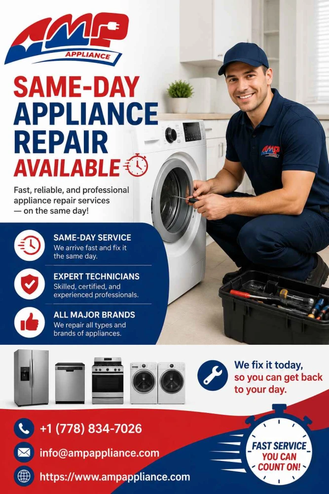 Same Day Appliance Repair Available