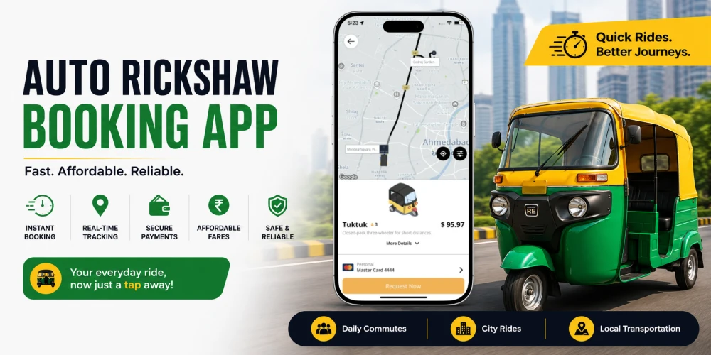 Auto Rickshaw Booking App Solution