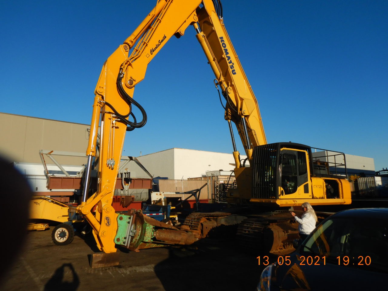 komatsu-pc450-lc8-long-reach-hydraram-175-hydraulic-hp-sheet-pile-h-pile-driver-demolition-long-reach-excavator-big-7