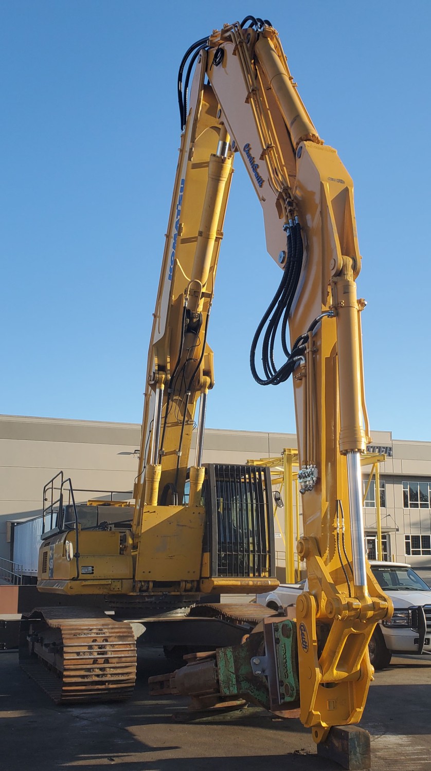 komatsu-pc450-lc8-long-reach-hydraram-175-hydraulic-hp-sheet-pile-h-pile-driver-demolition-long-reach-excavator-big-5