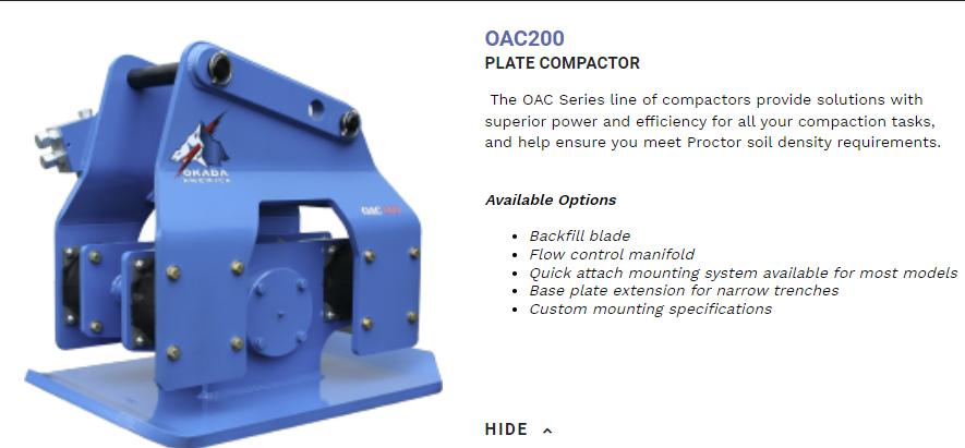 okada-oac200-rtlh-or-60-120-class-plate-compactor-for-any-model-case-480-690-with-case-pin-coupler-or-any-machine-with-hydraulic-pin-grabber-coupler-big-1