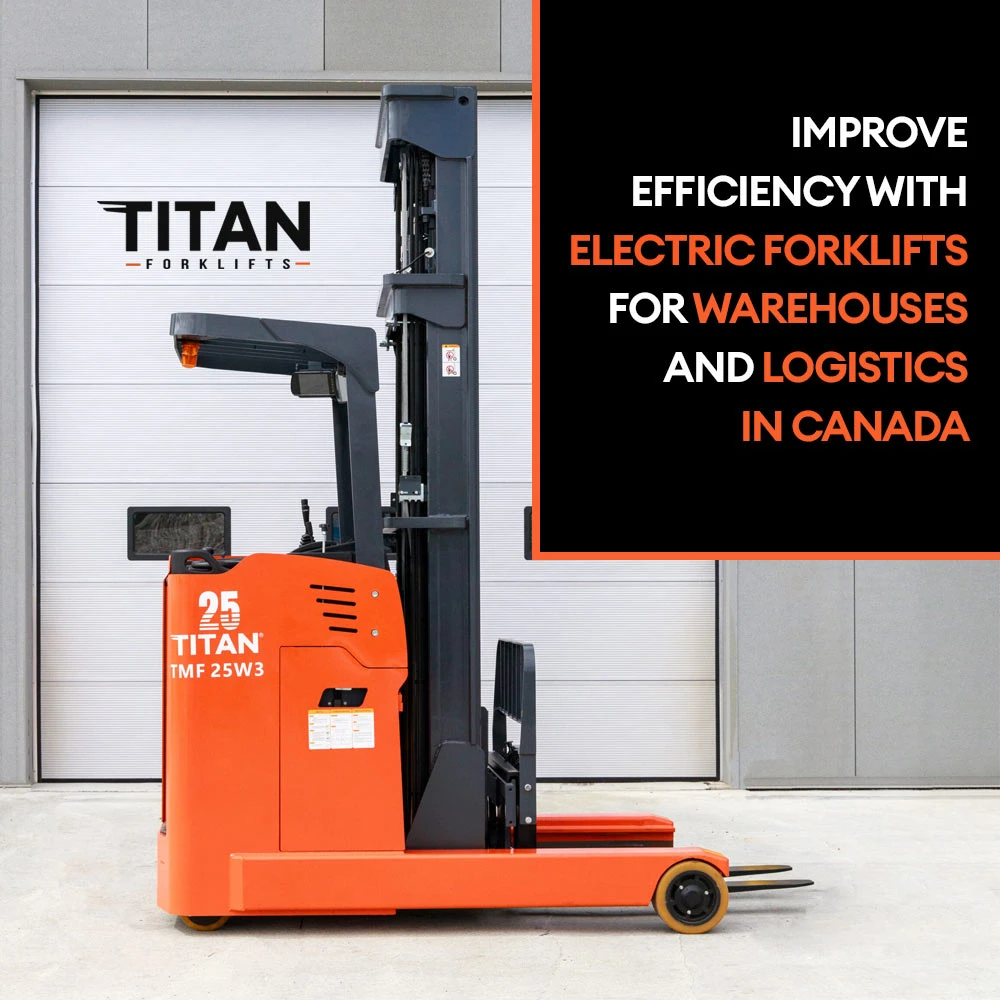 Improve efficiency with electric forklifts for warehouses and logistics in Canad