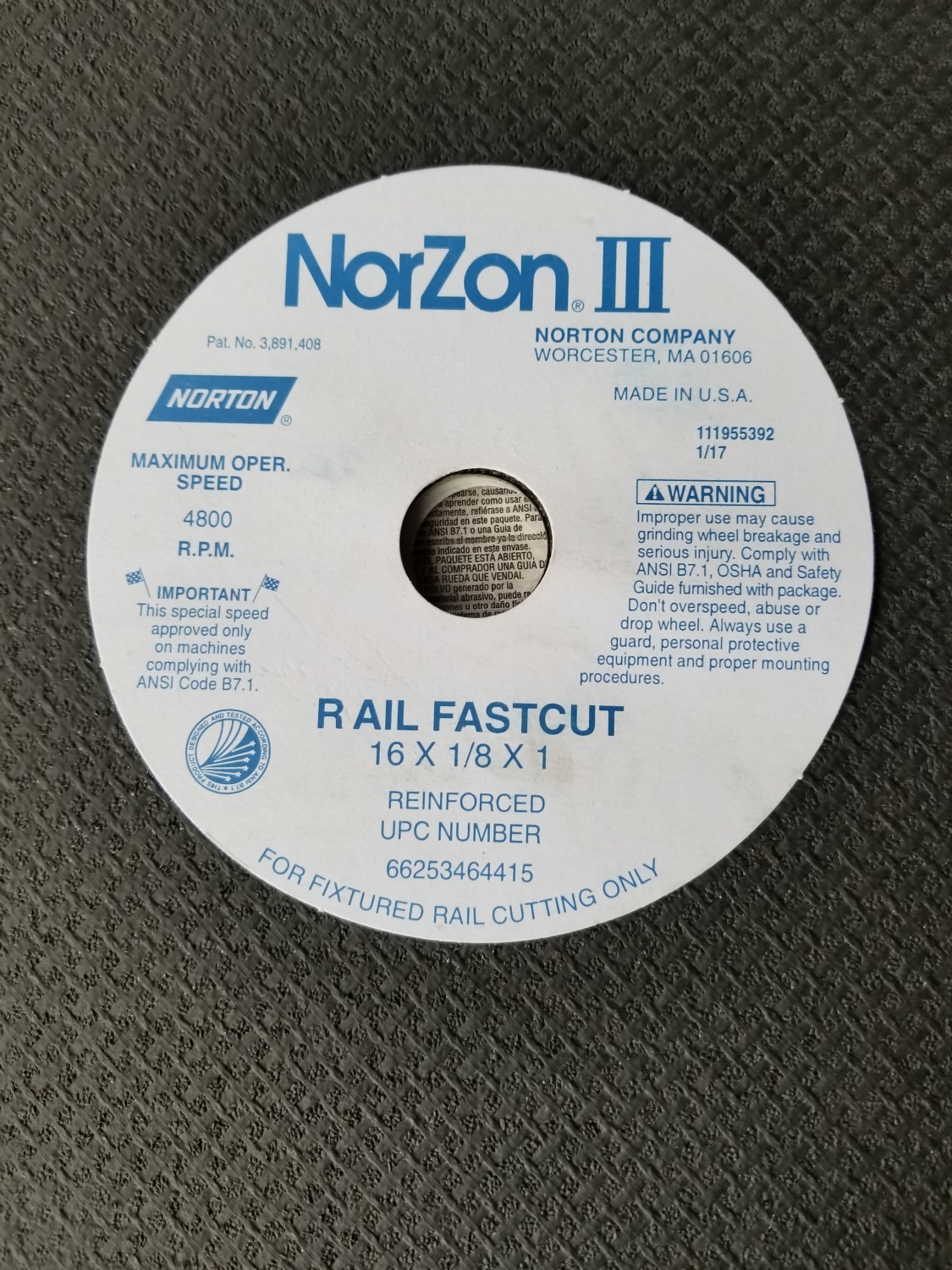 16-inch-railcut-norzon-iii-4nz-za-type-0141-rail-cut-off-wheel-description-list-price-14449-each-take-these-for-40000-per-box-of-ten-big-0