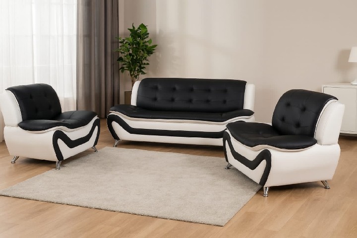 Leather couch set 3+2+1- COD- Free delivery in GTA
