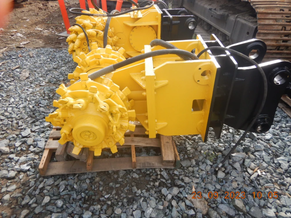 ROCKWHEEL 95 HYD HP HYDRAULIC EXCAVATOR TWIN DRUM STUMP GRINDER 180 - 350 CLASS